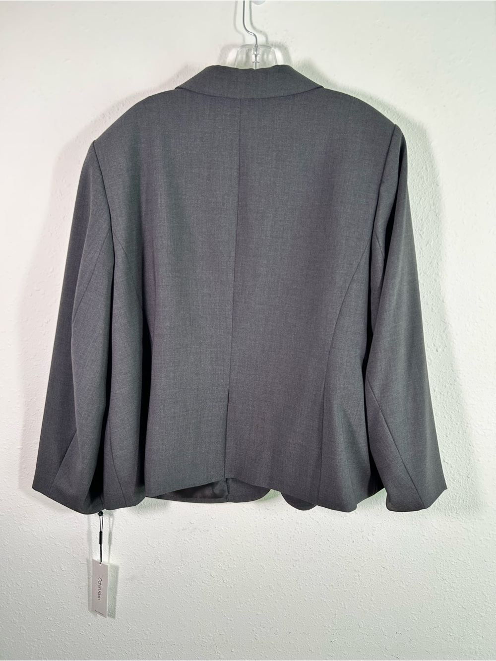 Calvin Klein Two Button Blazer Suit Jacket Womens Plus Size 22W Gray Work Office - Picture 5 of 11